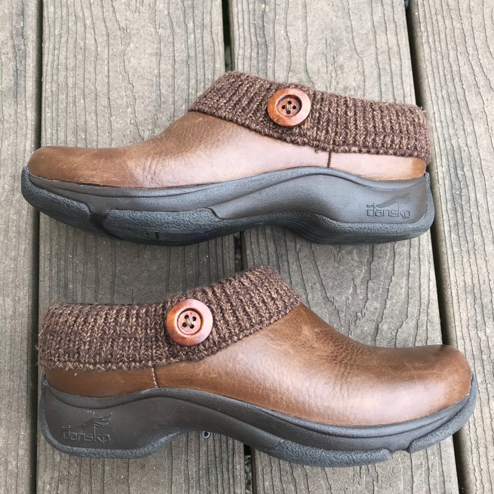 Dansko Kenzie Brown Clogs